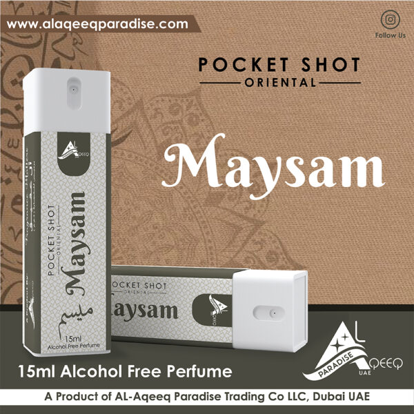 Maysam Pocket Shot Alcohol Free Perfume Al Aqeeq Paradise Dubai Pocket Perfume