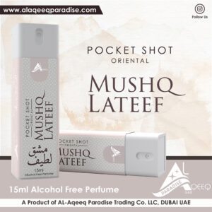 Mushq lateef Pocket Shot Alcohol Free Perfume Al Aqeeq Paradise Dubai Pocket Perfume