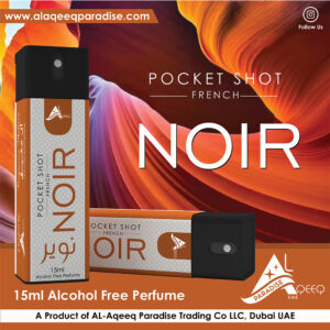 Noir Pocket Shot Alcohol Free Perfume Al Aqeeq Paradise Dubai Pocket Perfume