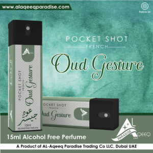 Oud Gesture Pocket Shot Alcohol Free Perfume Al Aqeeq Paradise Dubai Pocket Perfume