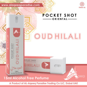 Oud Hilali Pocket Shot Alcohol Free Perfume Al Aqeeq Paradise Dubai Pocket Perfume