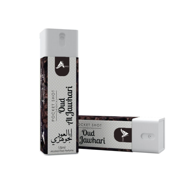 Oud Al Jawhari Pocket Shot Alcohol Free Perfume Al Aqeeq Paradise Dubai Pocket Perfume