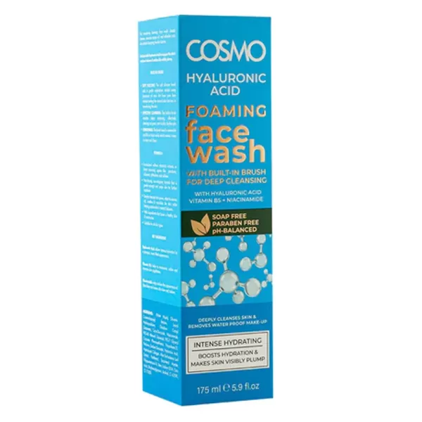 HYALURONIC ACID FOAMING FACE WASH 175ml – COSMO