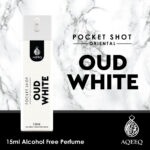 aqeeq oud white pocket shot alcohol free perfume